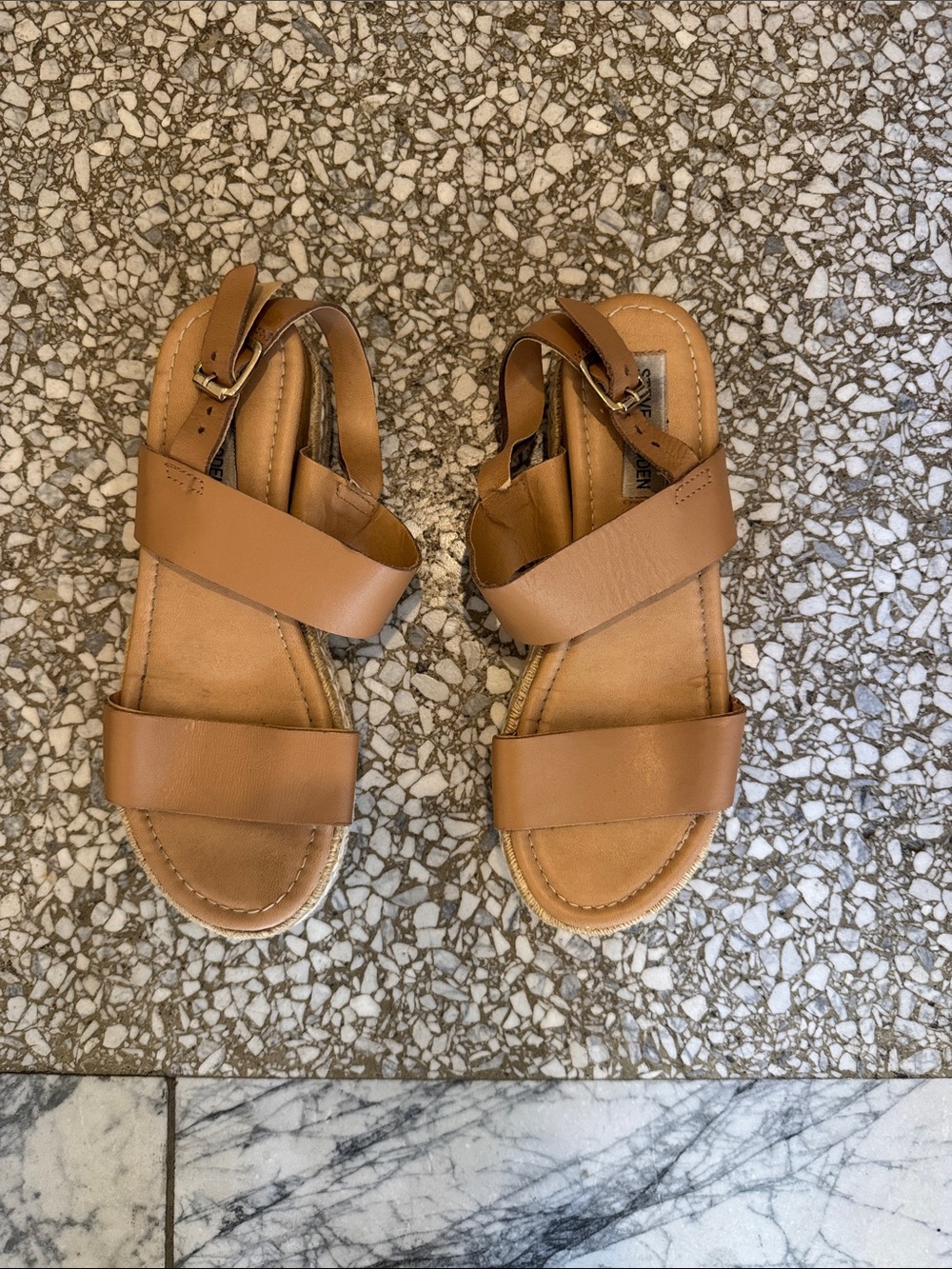 Steve Madden Catia Women's Sandals & Flip Flops Natural Leather